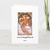 Carte Alfons Mucha : Danse (Dos)