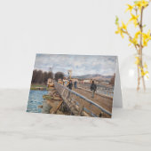 Carte Alfred Sisley - Footbridge à Argenteuil (Fleur jaune)