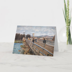 Carte Alfred Sisley - Footbridge à Argenteuil