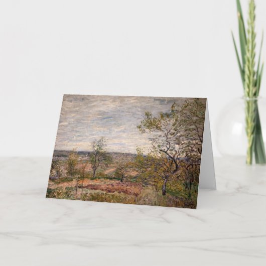 Carte Alfred Sisley - Journée venteuse à Veneux (Devant)