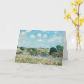 Carte Alfred Sisley - La Prairie (Fleur jaune)
