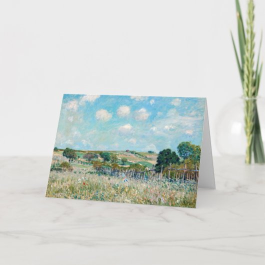 Carte Alfred Sisley - La Prairie (Devant)