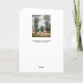 Carte Alfred Sisley - La route de Versailles (Dos)