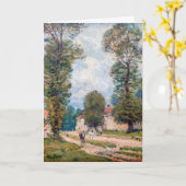 Carte Alfred Sisley - La route de Versailles (Fleur jaune)