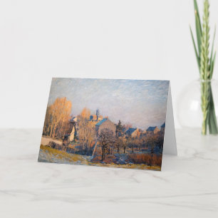 Carte Alfred Sisley - Matinée glaciale à Louveciennes