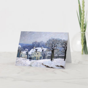 Carte Alfred Sisley - Place Chenil à Marly, Effet de nei