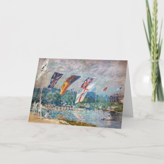 Carte Alfred Sisley - Régate à Molesey (Devant)