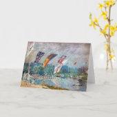 Carte Alfred Sisley - Regatta à Molesey (Fleur jaune)