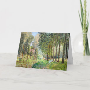 Carte Alfred Sisley - Repos au bord du ruisseau