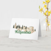 Carte Alhambra (Fleur jaune)