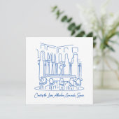 Carte Alhambra Cour des Lions 1 (Debout devant)