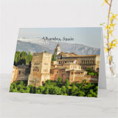 Carte Alhambra, Espagne (Fleur jaune)