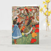 Carte Alice au pays des merveilles (Fleur jaune)