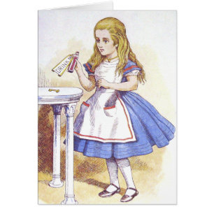 Carte : Alice au pays des merveilles - Buvez-moi