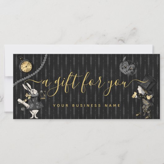 Carte Alice au pays des merveilles Illustrations Vintage (Devant)