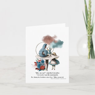 Carte Alice au pays des merveilles "qui êtes-vous ?"