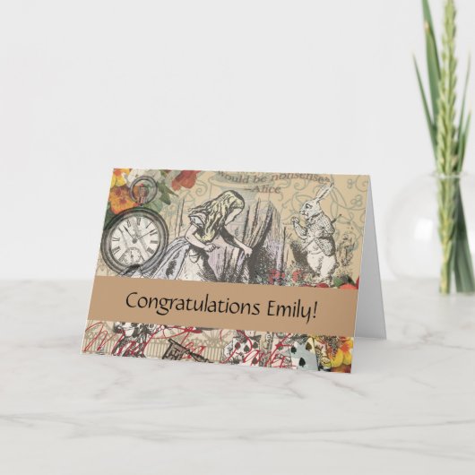 Carte Alice au pays des merveilles Rideau Art classique (Devant)