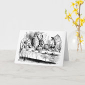 Carte Alice au thé fou (Fleur jaune)