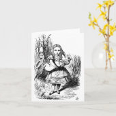 Carte Alice avec le cochon (Fleur jaune)