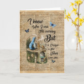 Carte Alice dans l'art vintage de dictionnaire de (Fleur jaune)