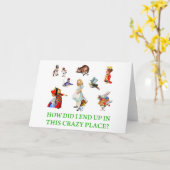 Carte Alice Demande : "Comment Ai-Je Fini Dans Ce Lieu F (Fleur jaune)