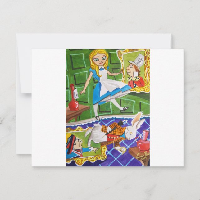 CARTE ALICE EN WONDERLAND (Devant)