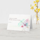 Carte Alice in Wonderland - White Rabbit, Lewis Carroll (Fleur jaune)