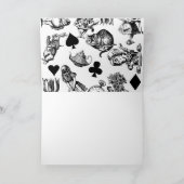 Carte Alice Lapin Blanc Pays des Merveilles Classique (Intérieur)