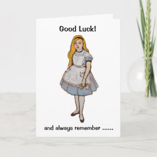 Carte Alice Lapin Chanceux Bonne Chance