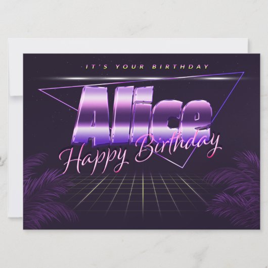 Carte Alice Name (Devant)