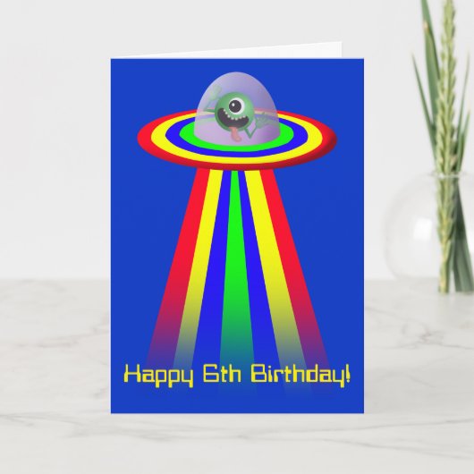 Carte Alien à l'anniversaire (Devant)