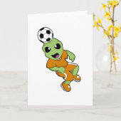Carte Alien au sport de football (Fleur jaune)