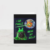 Carte Alien Bble Funny Brainrot Dog Meme Space I Am Bble (Devant)