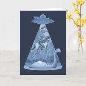 Carte Alien, Bigfoot, Unicorne, Nessie (Fleur jaune)