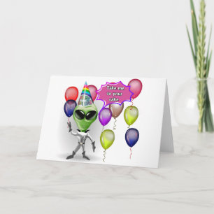 Carte Alien d'anniversaire