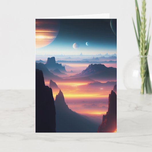 Carte Alien de l'espace extra-atmosphérique Planète Scie (Devant)