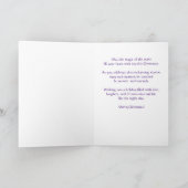 Carte Alien de nuit étoilé Noël Fêtes personnalisées (Intérieur)