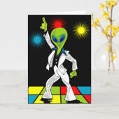 Carte Alien Disco (Fleur jaune)