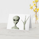 Carte Alien Greeting (Fleur jaune)