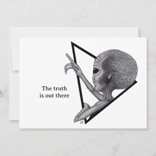 Carte Alien gris, la vérité est là (Devant)