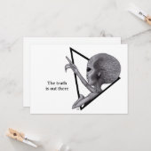 Carte Alien gris, la vérité est là (Devant/Arrière en situation)