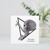 Carte Alien gris, la vérité est là (Debout devant)