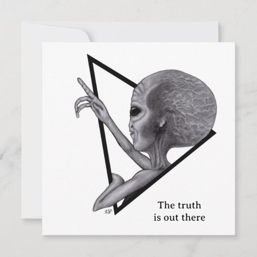 Carte Alien gris, la vérité est là (Devant)