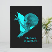 Carte Alien gris, la vérité est là (Debout devant)