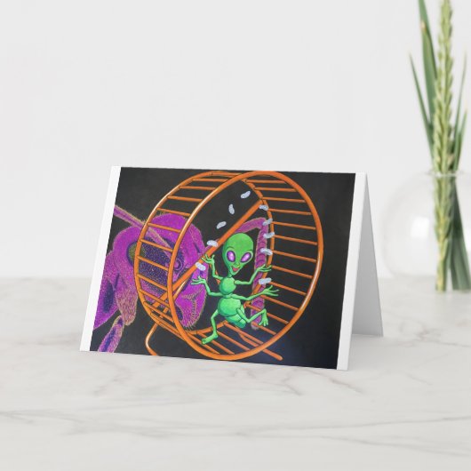 Carte Alien hybride+Ant en train de rouler sur la roue p (Devant)