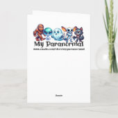 Carte Alien Metallic Futuristic Forest Scène Anniversair (Dos)