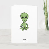 Carte Alien personnalisé, Hors de ce Monde Anniversaire (Dos)