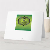 Carte Alien vert d'Halloween (Dos)