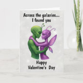Carte Aliens en Amour Valentines Day (Devant)