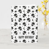 Carte Aliens et étoiles (Fleur jaune)